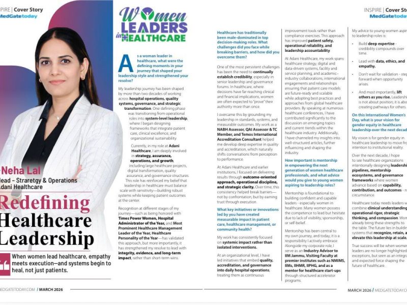 Featured Among Women Leaders in Healthcare – Medgate Today