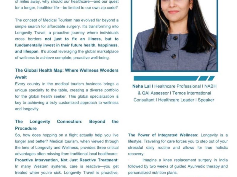 Published Article on Longevity & Medical Travel – Egypt Magazine